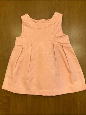 0-3M Nautica Baby Girls' Sleeveless Pink Jacquard Dress with Bloomers